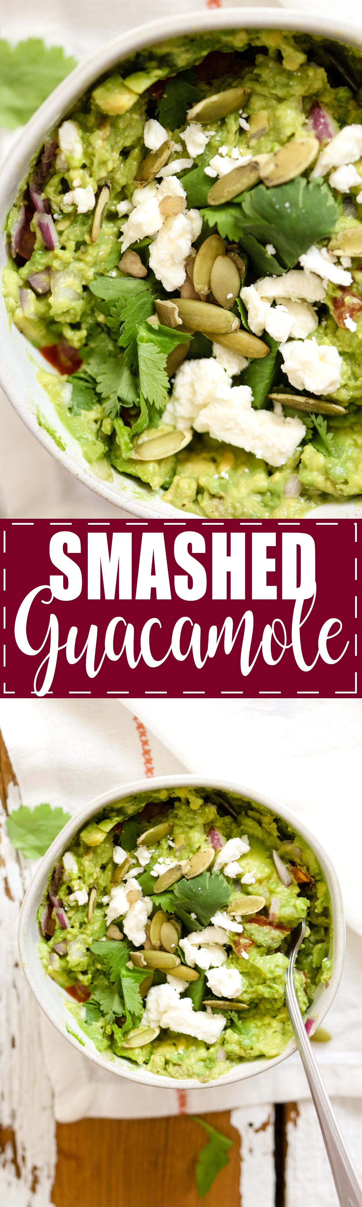 Crazy good smashed guacamole