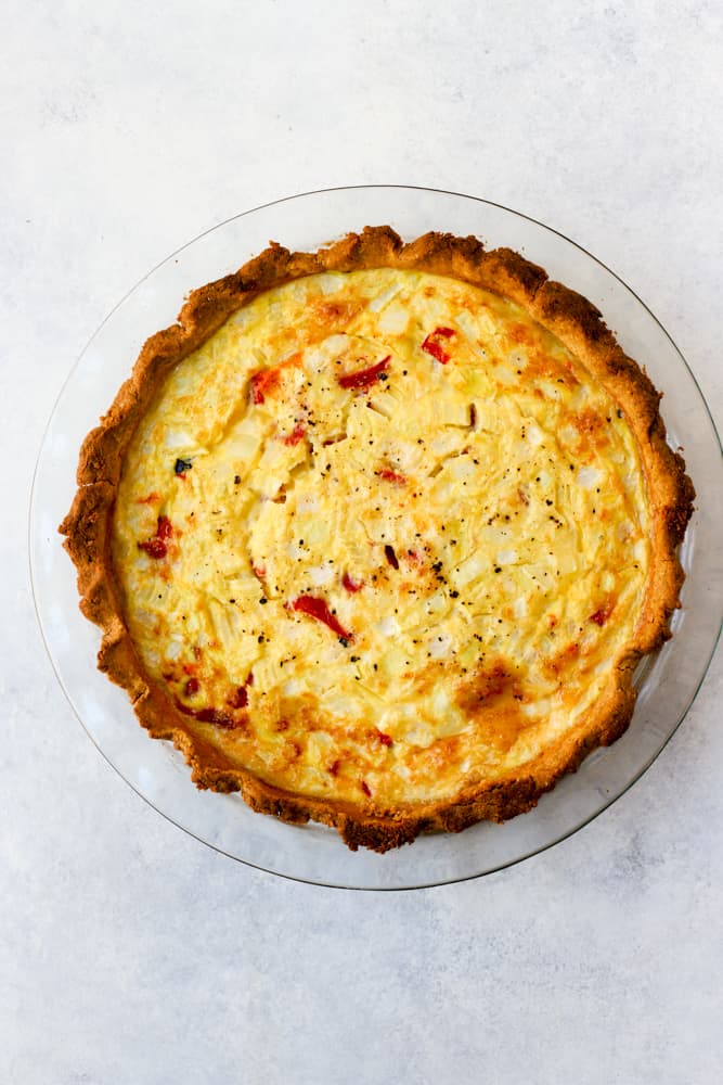 Noodled Crusted Quiche