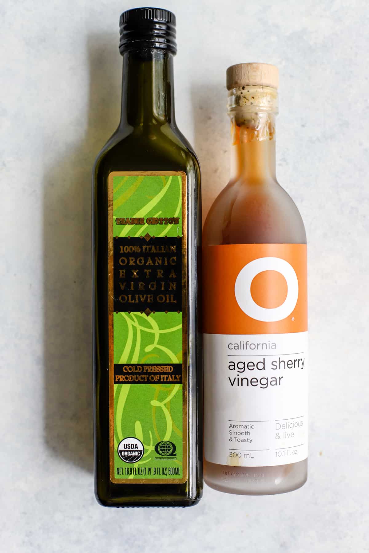 Extra virgin olive oil and sherry vinegar