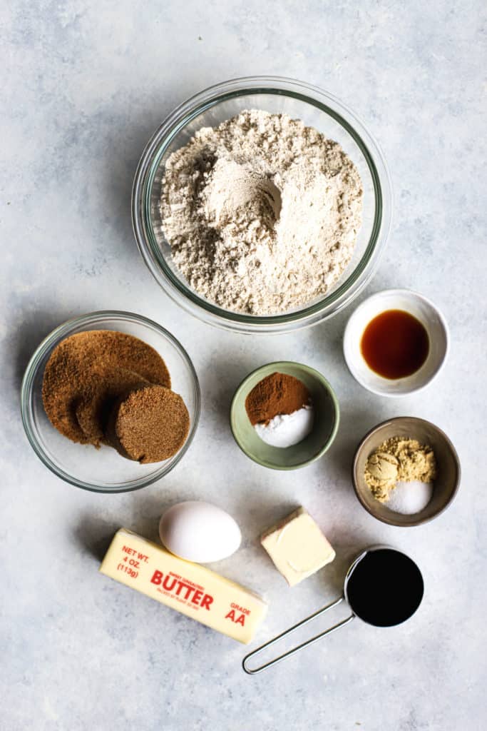 Healthier soft ginger molasses cookie ingredients