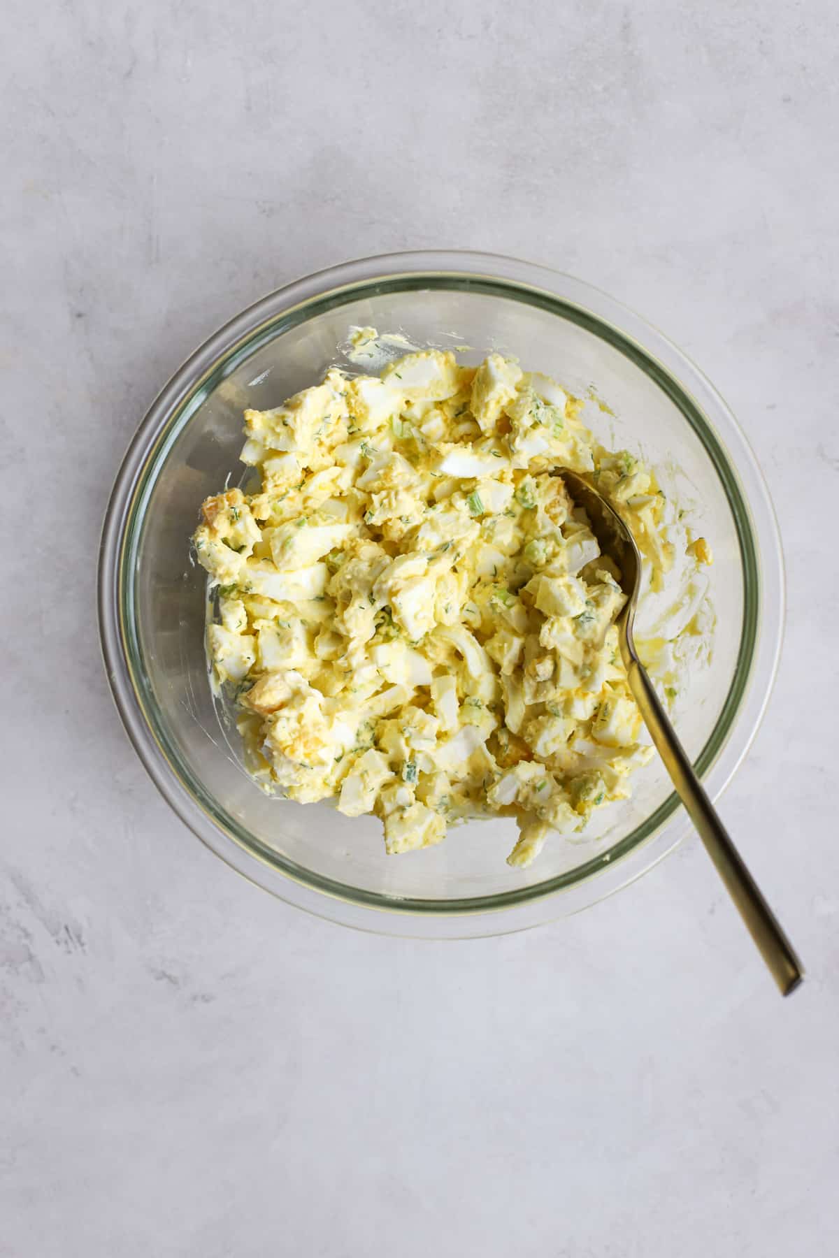 One Bowl Healthy Egg Salad - Kalejunkie