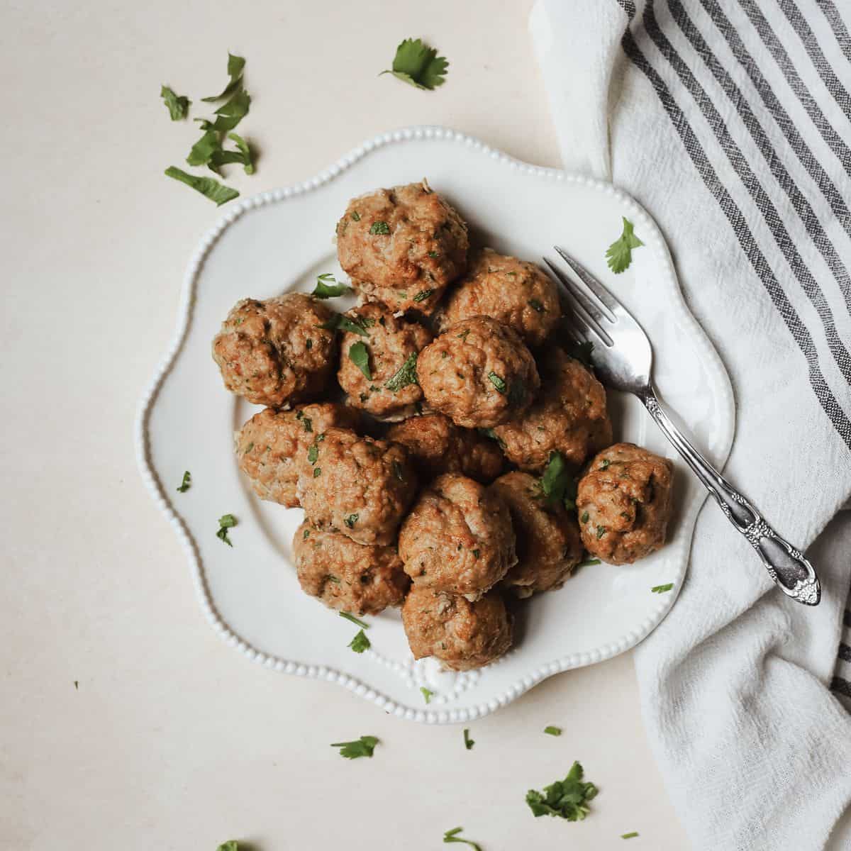 Easy Baked Turkey Meatballs Without Breadcrumbs - Roots and Radishes