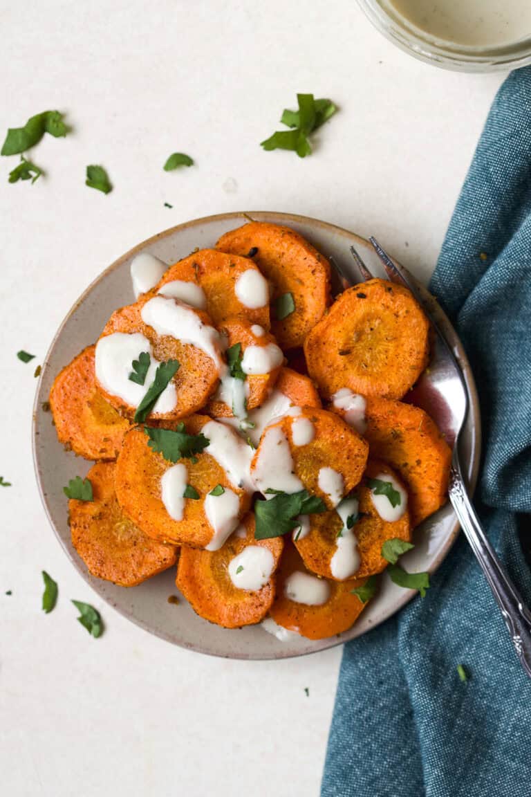Quick Moroccan Roasted Carrots with Creamy Tahini Sauce – Roots and ...