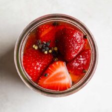 Naturally Sweetened Quick Pickled Strawberries-image