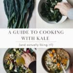 Fresh kale, kale in soup, and kale in salad: a guide to cooking with kale.